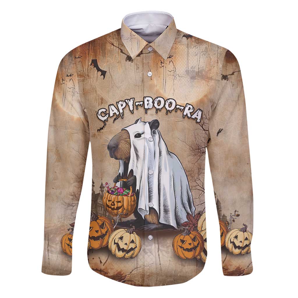 Halloween Capy Boo Ra Family Matching Puletasi and Hawaiian Shirt Spooky Bara Season LT05 - Wonder Print Shop