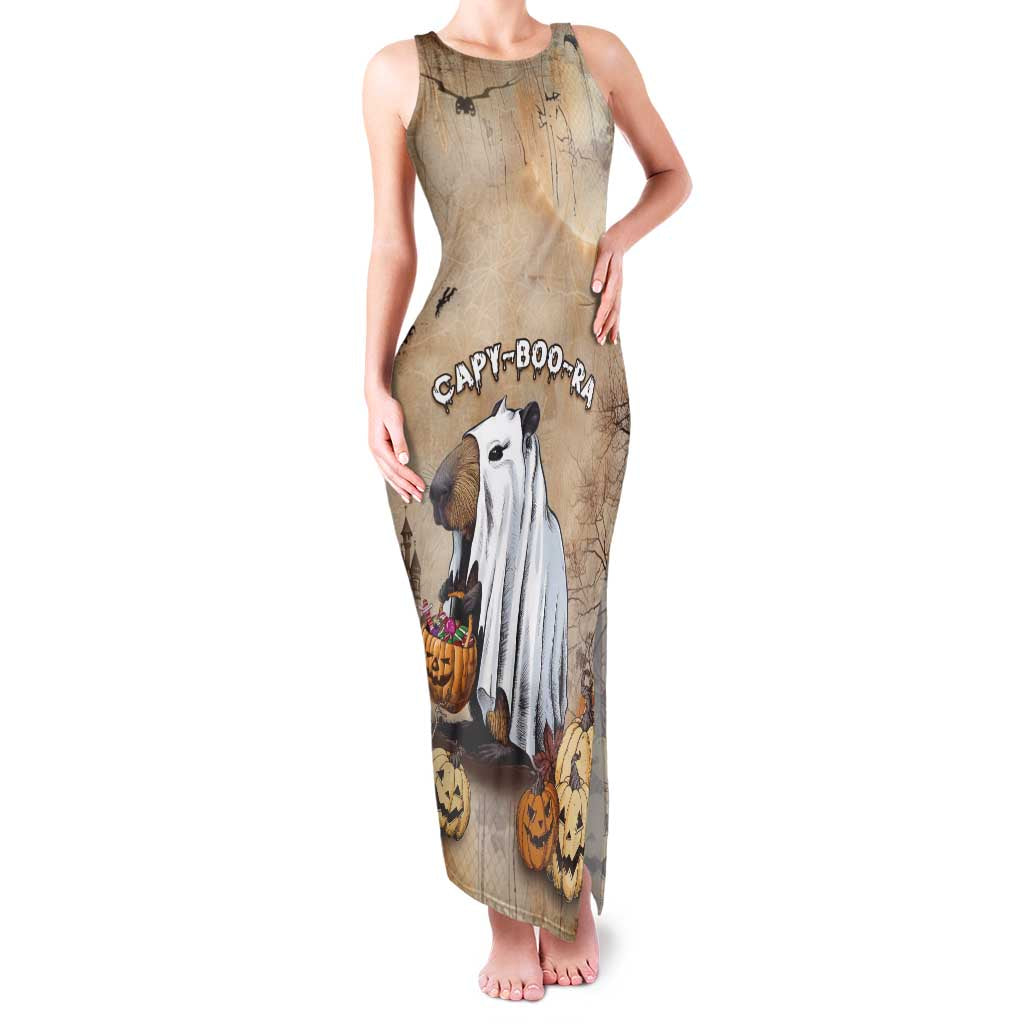 Halloween Capy Boo Ra Family Matching Tank Maxi Dress and Hawaiian Shirt Spooky Bara Season LT05 - Wonder Print Shop