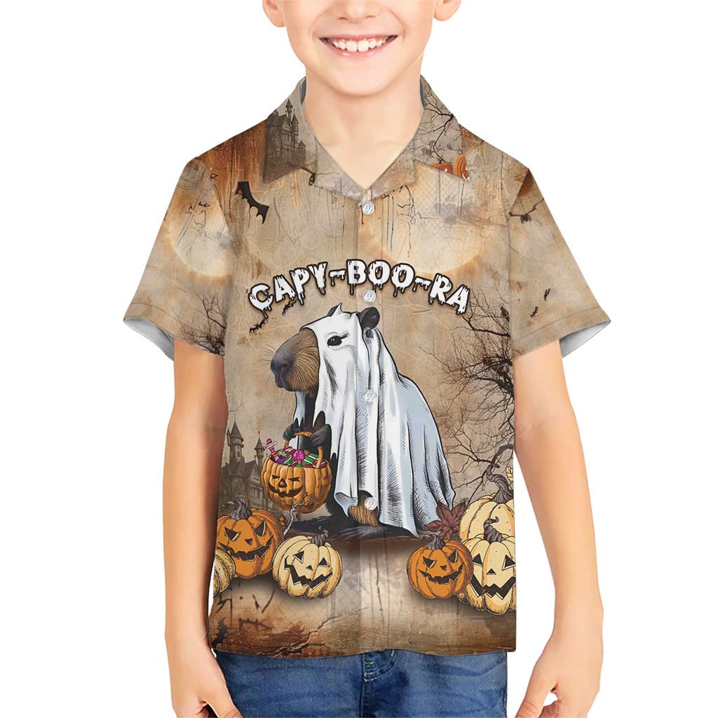 Halloween Capy Boo Ra Kid Hawaiian Shirt Spooky Bara Season LT05 - Wonder Print Shop