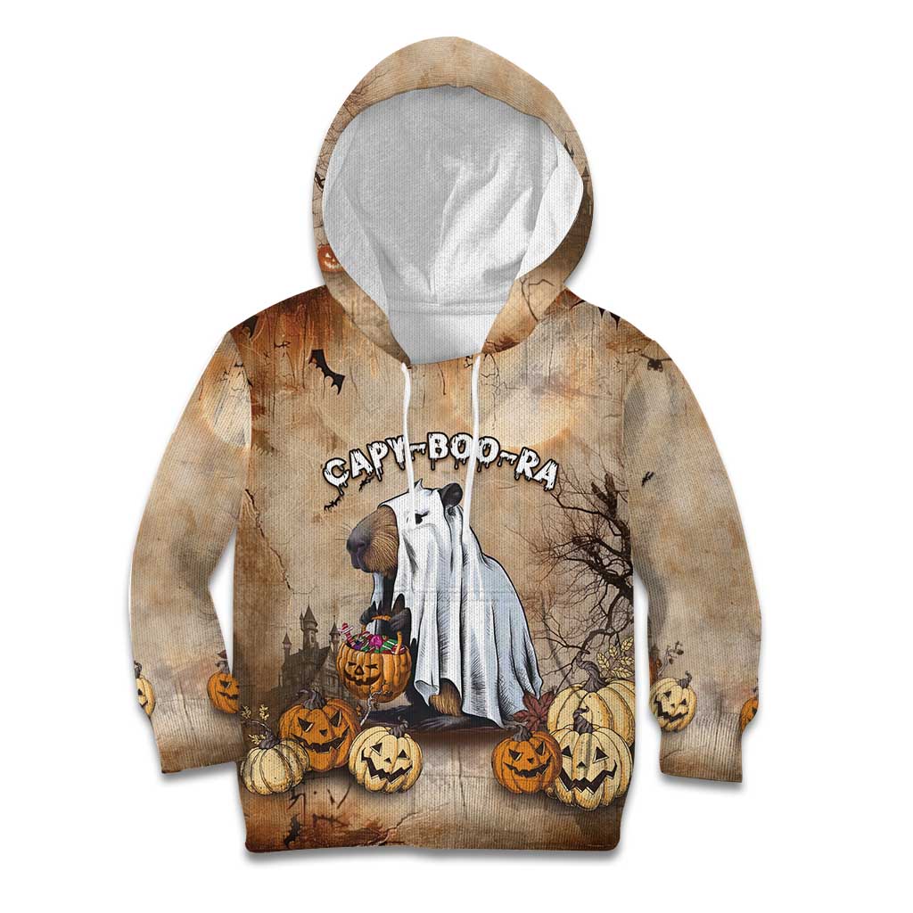 Halloween Capy Boo Ra Kid Hoodie Spooky Bara Season LT05 - Wonder Print Shop