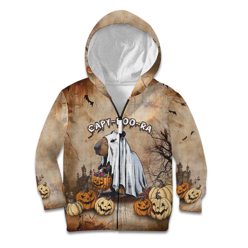 Halloween Capy Boo Ra Kid Hoodie Spooky Bara Season LT05 - Wonder Print Shop