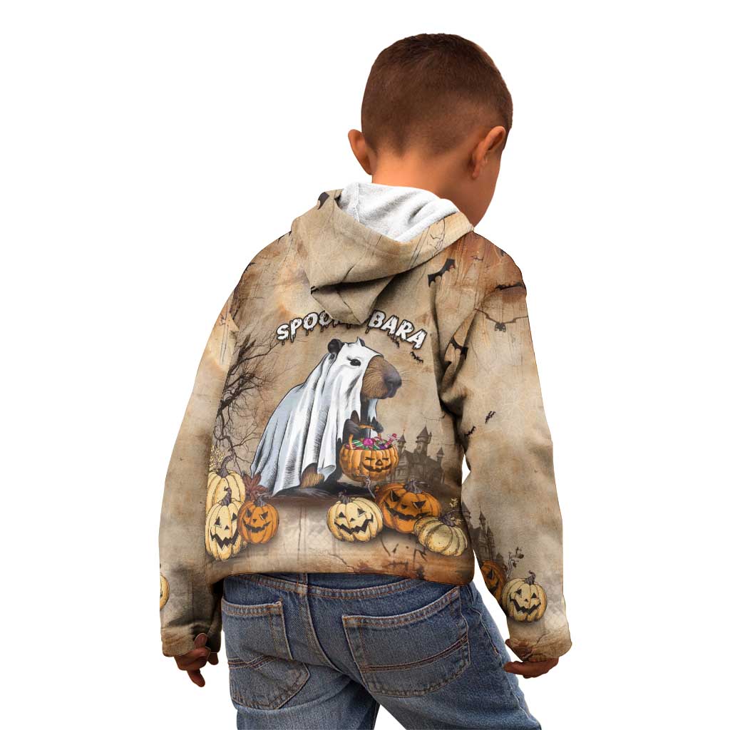 Halloween Capy Boo Ra Kid Hoodie Spooky Bara Season LT05 - Wonder Print Shop