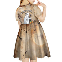 Halloween Capy Boo Ra Kid Short Sleeve Dress Spooky Bara Season LT05 - Wonder Print Shop