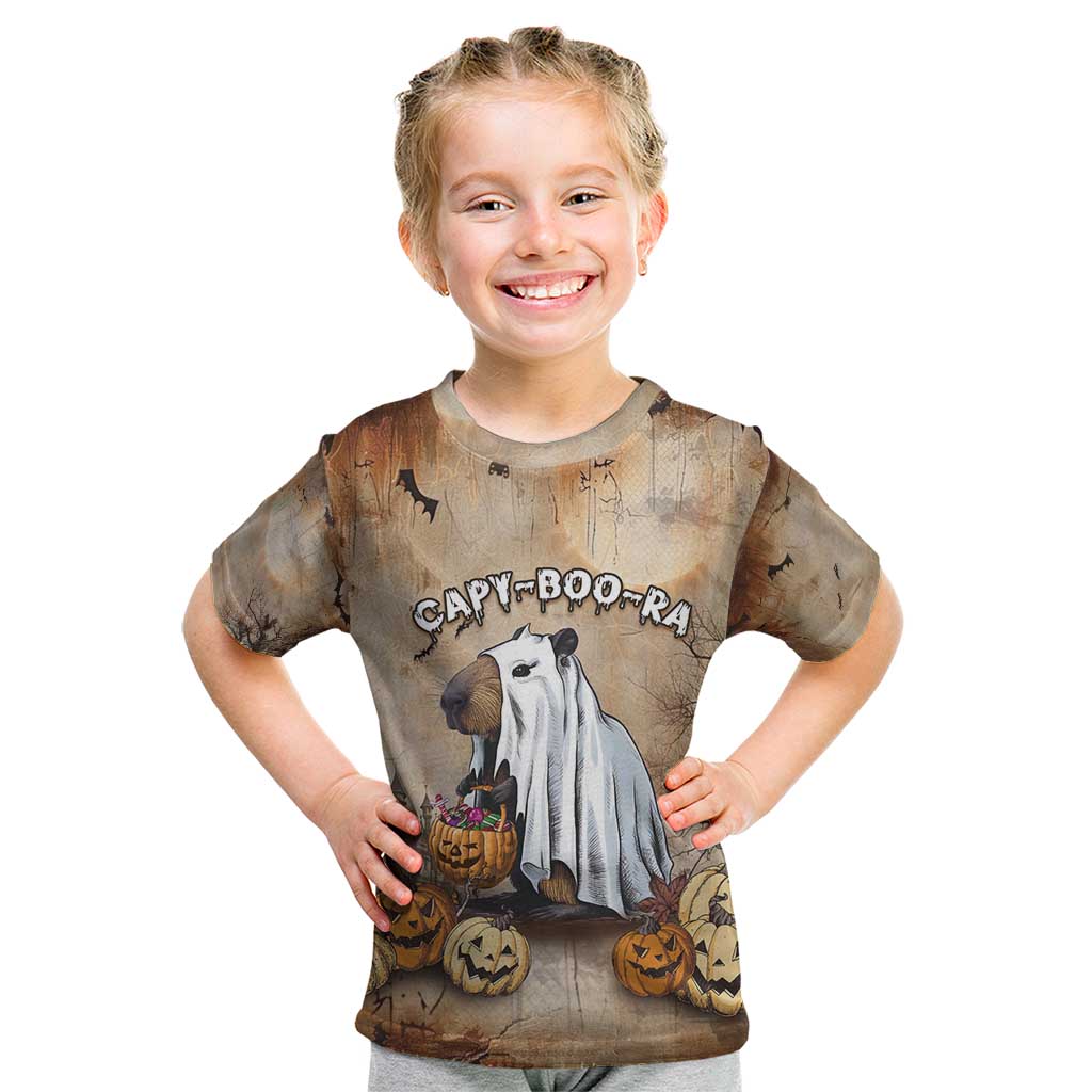 Halloween Capy Boo Ra Kid T Shirt Spooky Bara Season LT05 - Wonder Print Shop