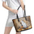 Halloween Capy Boo Ra Leather Tote Bag Spooky Bara Season LT05 - Wonder Print Shop