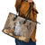 Halloween Capy Boo Ra Leather Tote Bag Spooky Bara Season LT05 - Wonder Print Shop