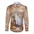 Halloween Capy Boo Ra Long Sleeve Button Shirt Spooky Bara Season LT05 - Wonder Print Shop