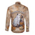 Halloween Capy Boo Ra Long Sleeve Button Shirt Spooky Bara Season LT05 - Wonder Print Shop