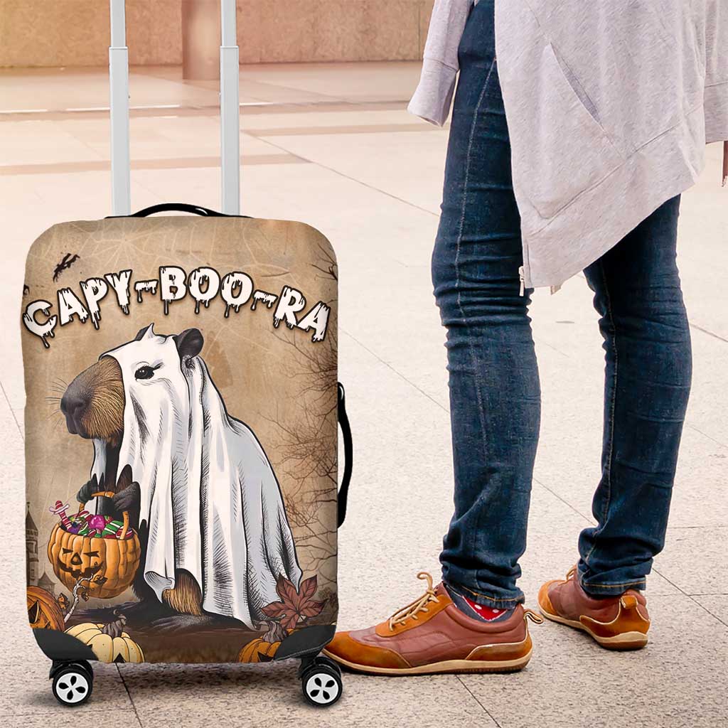 Halloween Capy Boo Ra Luggage Cover Spooky Bara Season LT05 - Wonder Print Shop