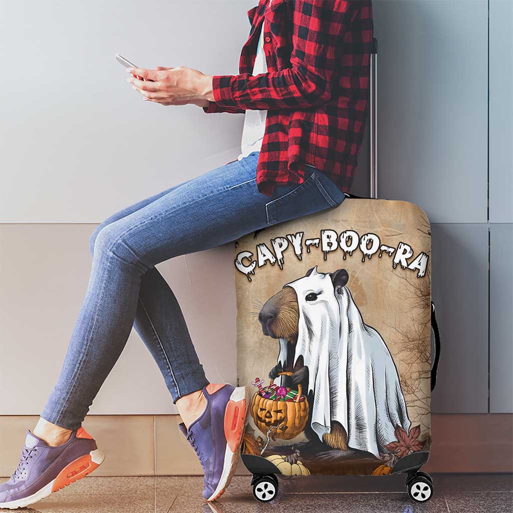 Halloween Capy Boo Ra Luggage Cover Spooky Bara Season LT05 - Wonder Print Shop