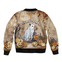 Halloween Capy Boo Ra Sleeve Zip Bomber Jacket Spooky Bara Season LT05 - Wonder Print Shop