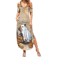 Halloween Capy Boo Ra Summer Maxi Dress Spooky Bara Season LT05 - Wonder Print Shop