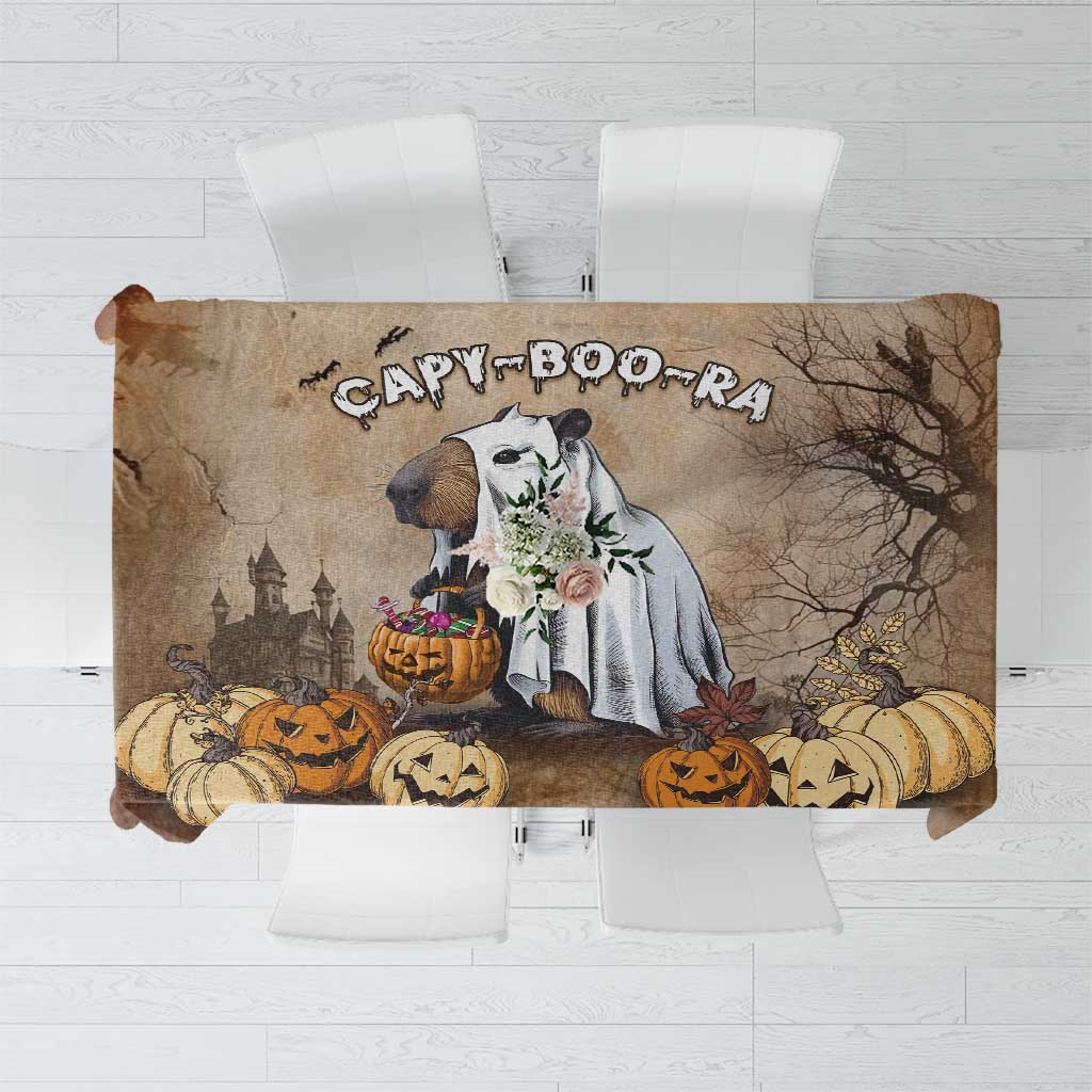 Halloween Capy Boo Ra Tablecloth Spooky Bara Season LT05 - Wonder Print Shop