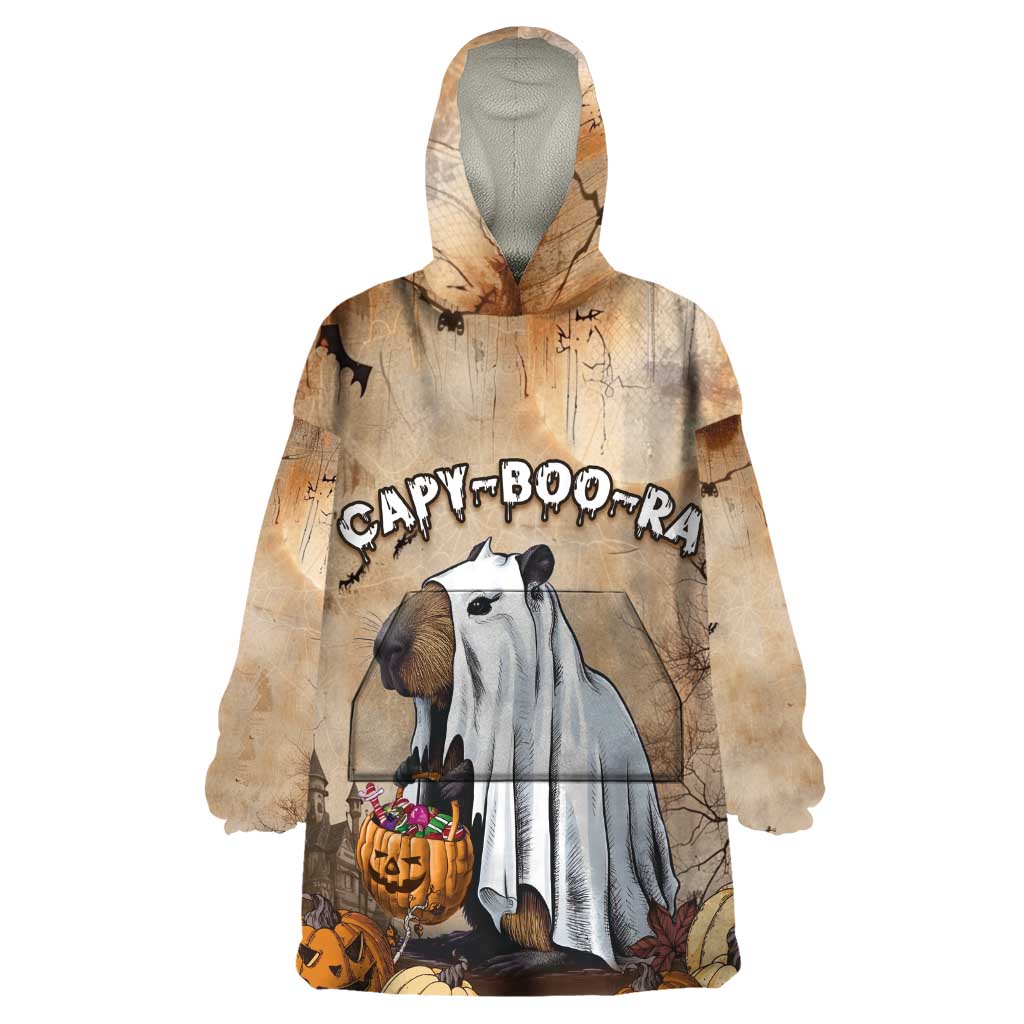 Halloween Capy Boo Ra Wearable Blanket Hoodie Spooky Bara Season LT05 - Wonder Print Shop