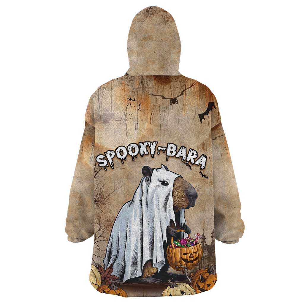 Halloween Capy Boo Ra Wearable Blanket Hoodie Spooky Bara Season LT05 - Wonder Print Shop
