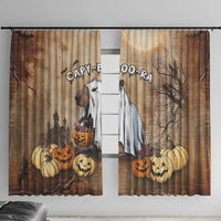 Halloween Capy Boo Ra Window Curtain Spooky Bara Season LT05 - Wonder Print Shop