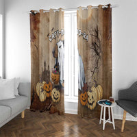Halloween Capy Boo Ra Window Curtain Spooky Bara Season LT05 - Wonder Print Shop