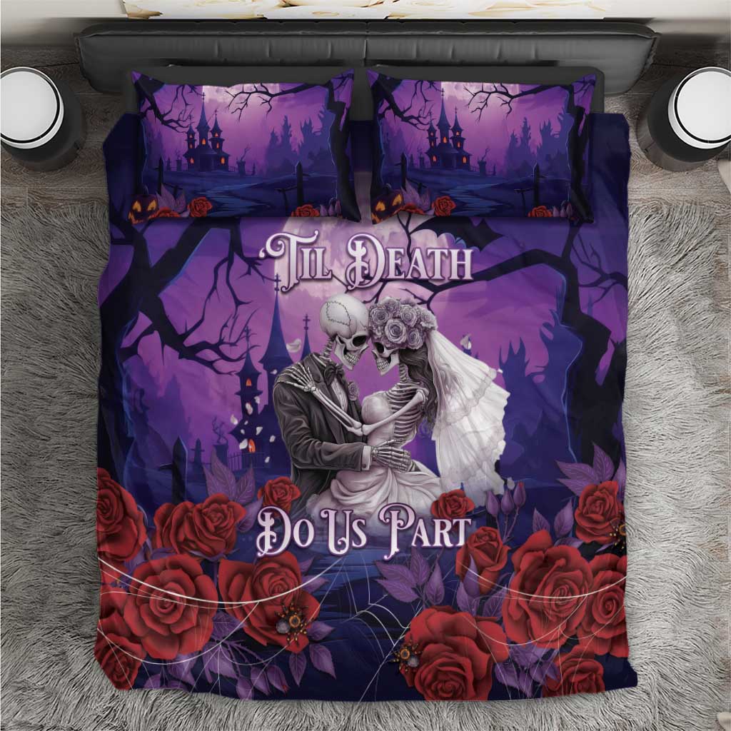 Halloween Skeleton Couple Bedding Set Til Death Do Us Part LT05 - Wonder Print Shop