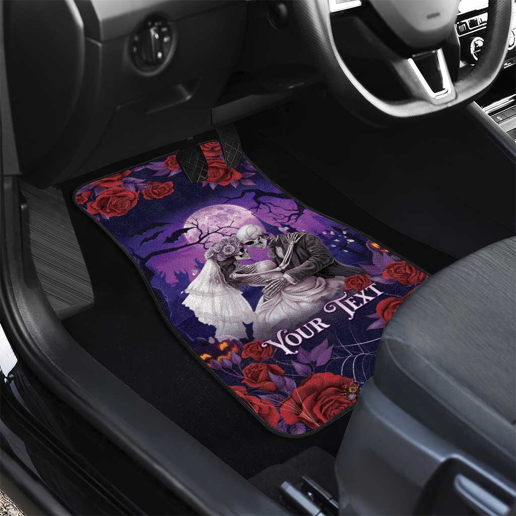 Halloween Skeleton Couple Car Mats Til Death Do Us Part LT05 - Wonder Print Shop