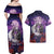 Personalised Halloween Skeleton Couple Couples Matching Off Shoulder Maxi Dress and Hawaiian Shirt Til Death Do Us Part LT05 - Wonder Print Shop