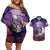 Personalised Halloween Skeleton Couple Couples Matching Off Shoulder Short Dress and Hawaiian Shirt Til Death Do Us Part LT05 - Wonder Print Shop