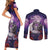 Personalised Halloween Skeleton Couple Couples Matching Short Sleeve Bodycon Dress and Long Sleeve Button Shirt Til Death Do Us Part LT05 - Wonder Print Shop