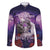 Personalised Halloween Skeleton Couple Family Matching Long Sleeve Bodycon Dress and Hawaiian Shirt Til Death Do Us Part LT05 - Wonder Print Shop