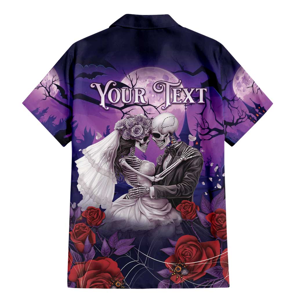Personalised Halloween Skeleton Couple Family Matching Mermaid Dress and Hawaiian Shirt Til Death Do Us Part LT05 - Wonder Print Shop