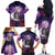Personalised Halloween Skeleton Couple Family Matching Off The Shoulder Long Sleeve Dress and Hawaiian Shirt Til Death Do Us Part LT05 - Wonder Print Shop