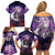 Personalised Halloween Skeleton Couple Family Matching Off Shoulder Short Dress and Hawaiian Shirt Til Death Do Us Part LT05 - Wonder Print Shop