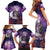 Personalised Halloween Skeleton Couple Family Matching Short Sleeve Bodycon Dress and Hawaiian Shirt Til Death Do Us Part LT05 - Wonder Print Shop