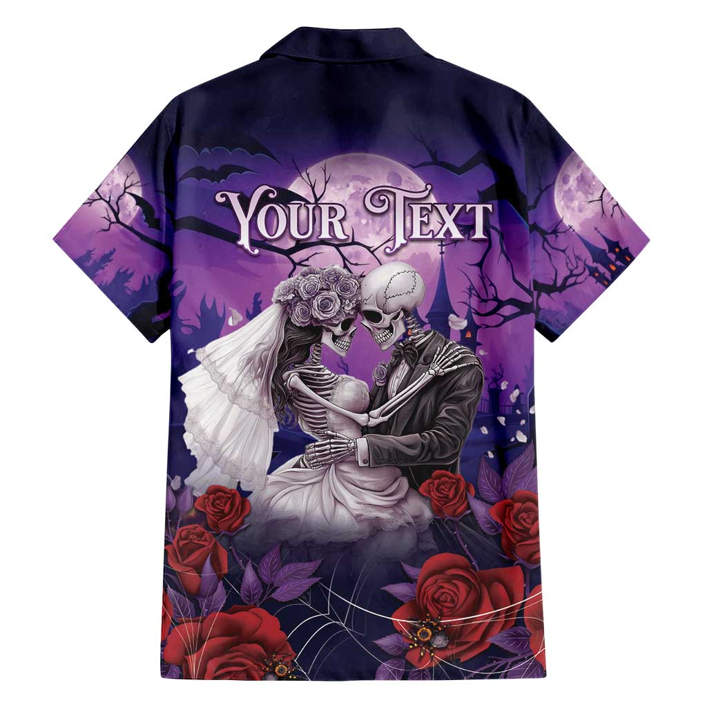 Personalised Halloween Skeleton Couple Family Matching Summer Maxi Dress and Hawaiian Shirt Til Death Do Us Part LT05 - Wonder Print Shop