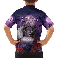 Personalised Halloween Skeleton Couple Family Matching Tank Maxi Dress and Hawaiian Shirt Til Death Do Us Part LT05 - Wonder Print Shop