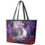 Halloween Skeleton Couple Leather Tote Bag Til Death Do Us Part LT05 - Wonder Print Shop