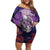 Personalised Halloween Skeleton Couple Off Shoulder Short Dress Til Death Do Us Part LT05 - Wonder Print Shop