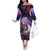 Personalised Halloween Skeleton Couple Off The Shoulder Long Sleeve Dress Til Death Do Us Part LT05 - Wonder Print Shop