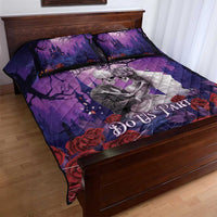 Halloween Skeleton Couple Quilt Bed Set Til Death Do Us Part LT05 - Wonder Print Shop