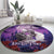Halloween Skeleton Couple Round Carpet Til Death Do Us Part