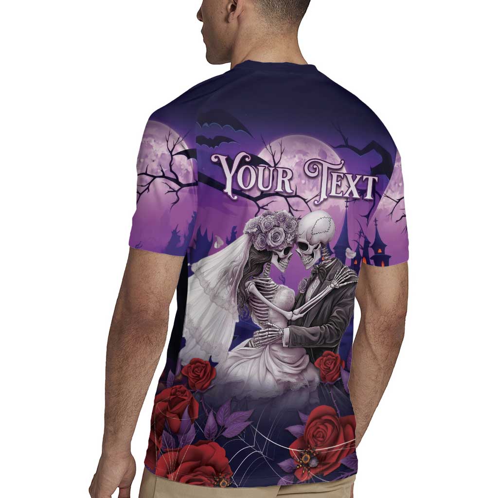 Personalised Halloween Skeleton Couple Rugby Jersey Til Death Do Us Part LT05 - Wonder Print Shop