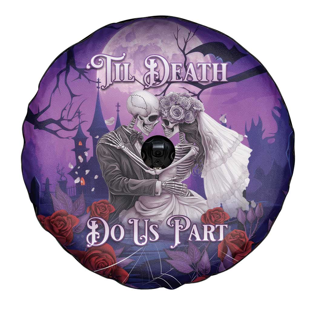 Halloween Skeleton Couple Spare Tire Cover Til Death Do Us Part LT05 - Wonder Print Shop