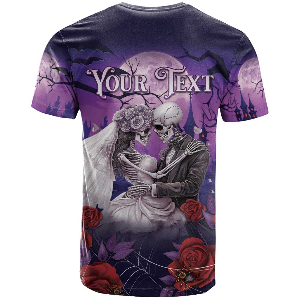 Personalised Halloween Skeleton Couple T Shirt Til Death Do Us Part LT05 - Wonder Print Shop