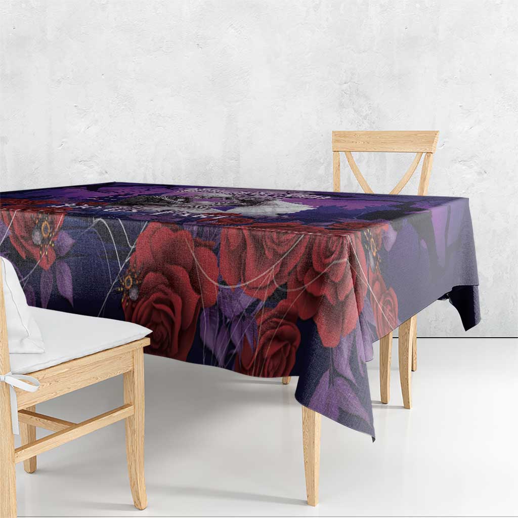Halloween Skeleton Couple Tablecloth Til Death Do Us Part LT05 - Wonder Print Shop