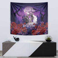 Halloween Skeleton Couple Tapestry Til Death Do Us Part LT05 - Wonder Print Shop