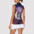 Personalised Halloween Skeleton Couple Women Sleeveless Polo Shirt Til Death Do Us Part LT05 - Wonder Print Shop