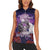 Personalised Halloween Skeleton Couple Women Sleeveless Polo Shirt Til Death Do Us Part LT05 - Wonder Print Shop