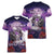 Personalised Halloween Skeleton Couple Women V-Neck T-Shirt Til Death Do Us Part LT05 - Wonder Print Shop