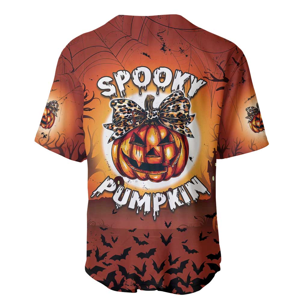 Coquette Pumpkin Halloween Baseball Jersey It's Spooky Season LT05 - Wonder Print Shop
