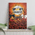Coquette Pumpkin Halloween Canvas Wall Art It's Spooky Season LT05 - Wonder Print Shop