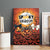 Coquette Pumpkin Halloween Canvas Wall Art It's Spooky Season LT05 - Wonder Print Shop