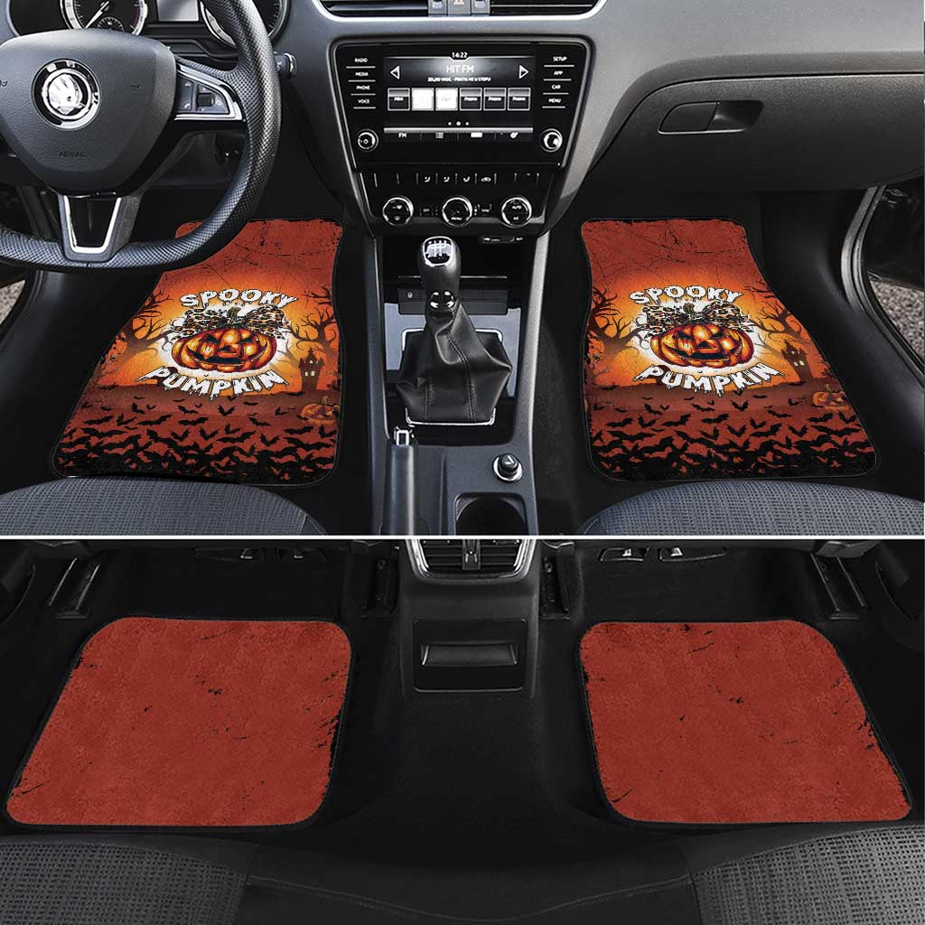 Coquette Pumpkin Halloween Car Mats It's Spooky Season LT05 - Wonder Print Shop